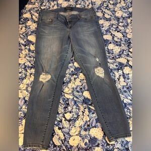 Torrid Light Blue Distressed Skinny Jeans